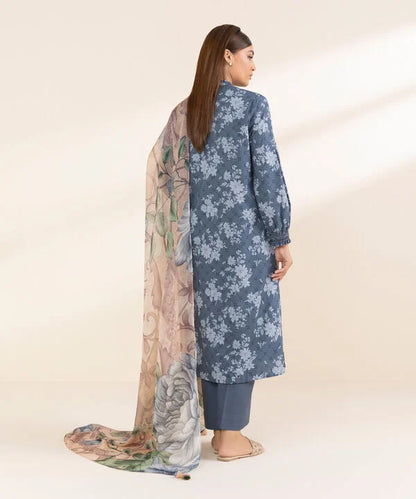 SAPPHIRE | UNSTITCHED 3 PIECE PRINTED LAWN SUIT