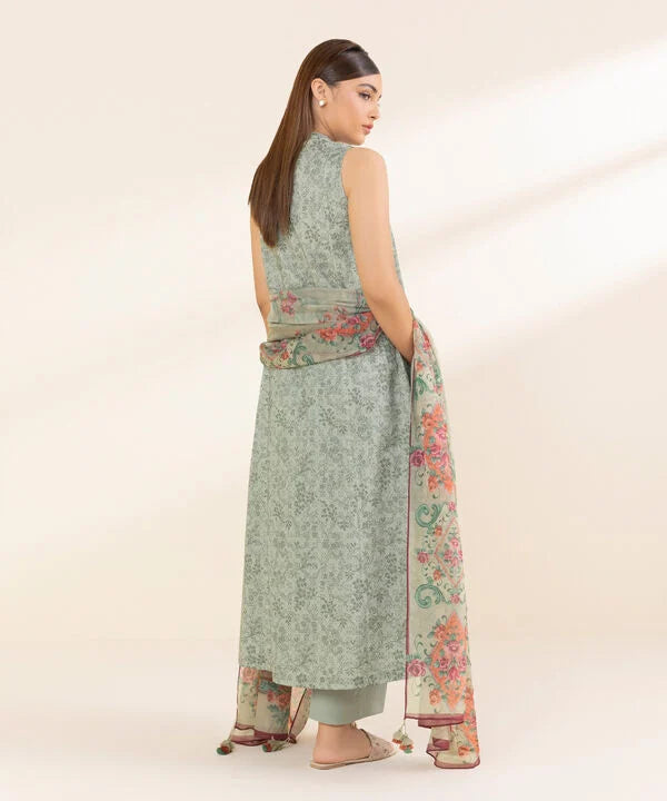 SAPPHIRE | UNSTITCHED 3 PIECE PRINTED LAWN SUIT