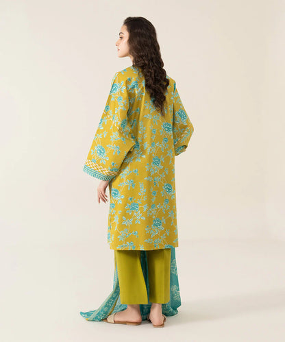 Sapphire | Unstitched 3Pc Printed Lawn Suit | U3P-DY23V4-12R