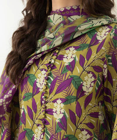 Sapphire | Unstitched 3Pc Printed Lawn Suit | U3P-DY23V4-18-R