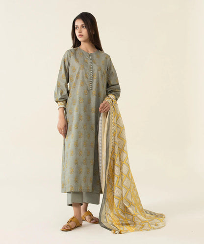 Sapphire | Unstitched 3Pc Printed Lawn Suit | U3P-DY23V4-19R