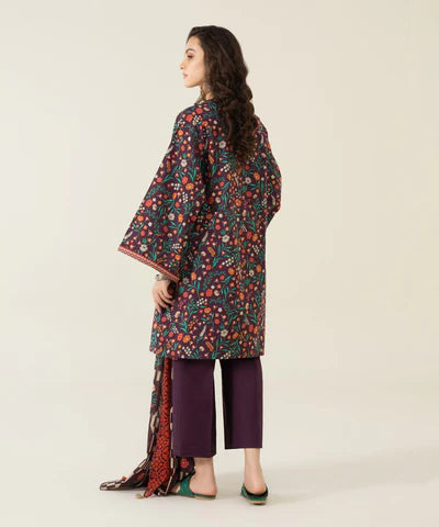 Sapphire | Unstitched 3Pc Printed Lawn Suit | U3P-DY23V4-24-R