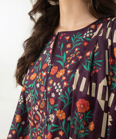 Sapphire | Unstitched 3Pc Printed Lawn Suit | U3P-DY23V4-24-R