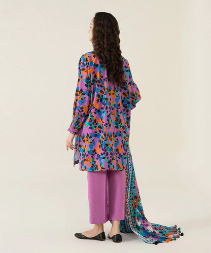 Sapphire | Unstitched 3Pc Printed Lawn Suit | U3P-DY23V4-26R
