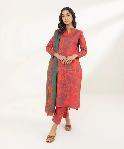 Sapphire | Unstitched 3Pc Printed Lawn Suit | U3P-DY23V4-2B