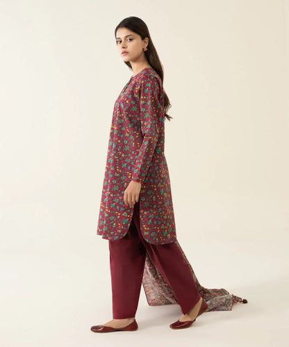 Sapphire | Unstitched 3Pc Printed Lawn Suit | U3P-DY23V4-30-R