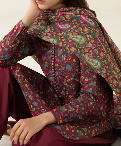 Sapphire | Unstitched 3Pc Printed Lawn Suit | U3P-DY23V4-30-R