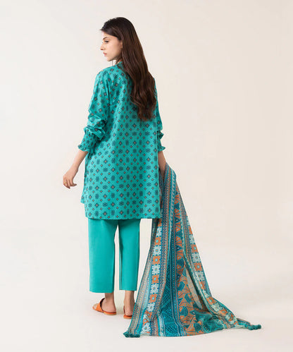 Sapphire | Unstitched 3Pc Printed Lawn Suit | U3P-DY23V4-34R