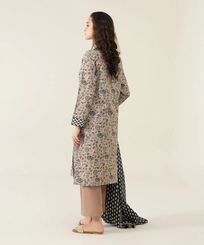 Sapphire | Unstitched 3Pc Printed Lawn Suit | U3P-DY23V4-35-R