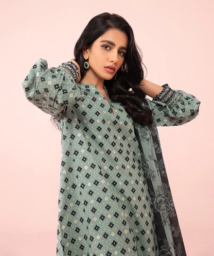 SAPPHIRE | UNSTITCHED 3 PIECE PRINTED LAWN SUIT