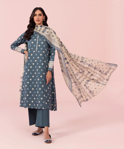 Sapphire | Unstitched 3Pc Printed Lawn Suit | U3P-DY23V5-17R