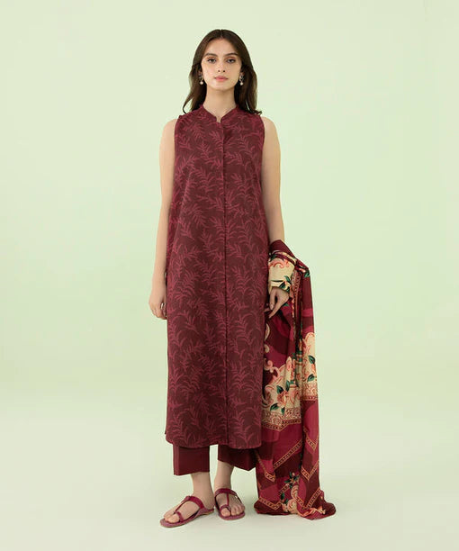 Sapphire | Unstitched 3 Piece - Printed Cambric Suit