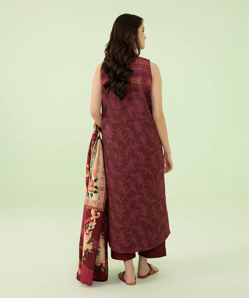 Sapphire | Unstitched 3 Piece - Printed Cambric Suit