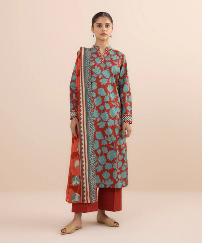 SAPPHIRE | UNSTITCHED 3 PIECE PRINTED LAWN SUIT