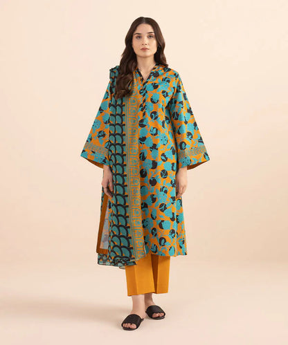 SAPPHIRE | UNSTITCHED 3 PIECE PRINTED LAWN SUIT