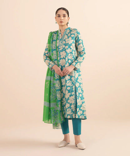 SAPPHIRE | UNSTITCHED 3 PIECE PRINTED LAWN SUIT