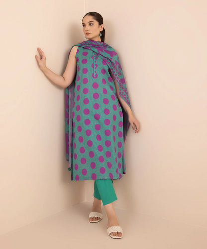 SAPPHIRE | UNSTITCHED 3 PIECE PRINTED LAWN SUIT