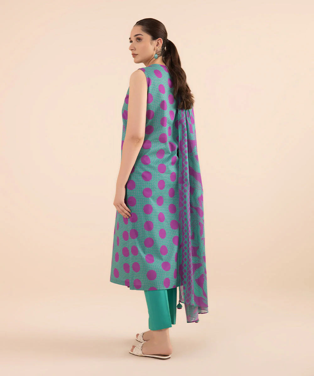 SAPPHIRE | UNSTITCHED 3 PIECE PRINTED LAWN SUIT