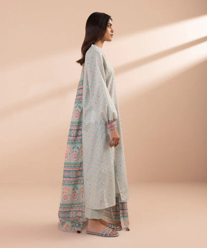 SAPPHIRE | UNSTITCHED 3 PIECE PRINTED LAWN SUIT