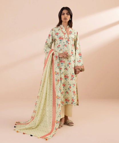SAPPHIRE | UNSTITCHED 3 PIECE PRINTED LAWN SUIT