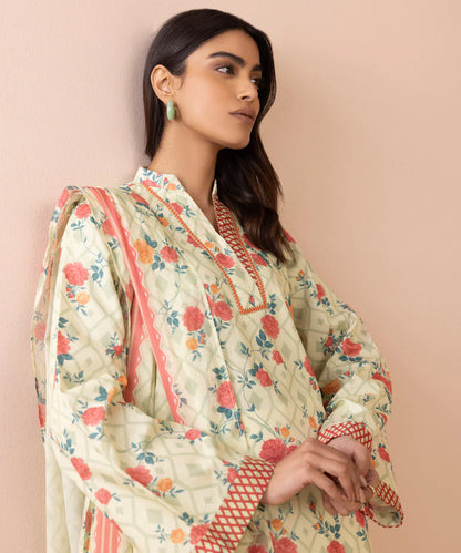 SAPPHIRE | UNSTITCHED 3 PIECE PRINTED LAWN SUIT