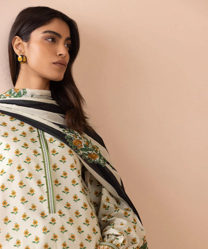 SAPPHIRE | UNSTITCHED 3 PIECE PRINTED LAWN SUIT