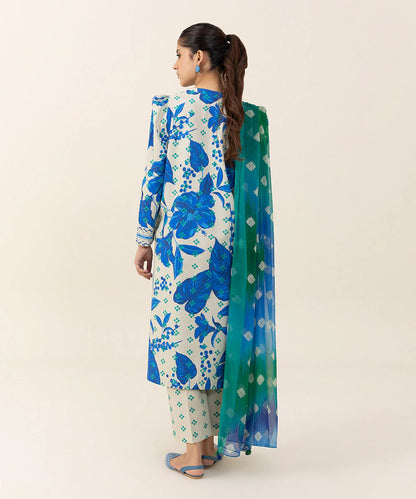 SAPPHIRE | UNSTITCHED 2 PIECE PRINTED COTTON SUIT