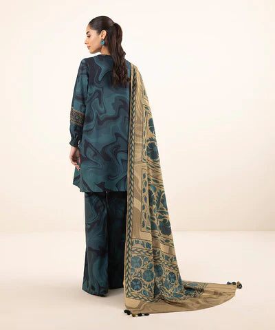 SAPPHIRE | UNSTITCHED 2 PIECE PRINTED LINEN SUIT