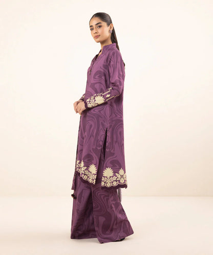 SAPPHIRE | UNSTITCHED 3 PIECE PRINTED LINEN SUIT