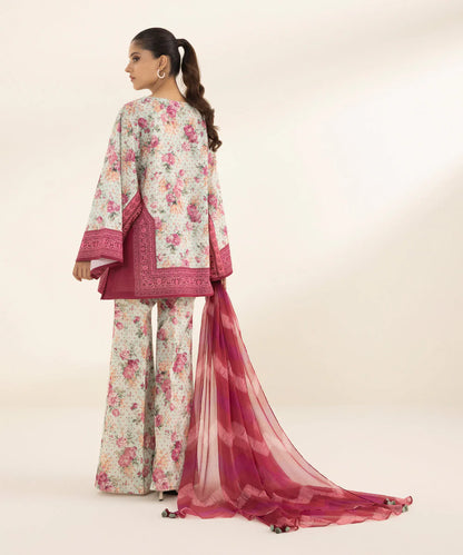 SAPPHIRE | UNSTITCHED 3 PIECE PRINTED LAWN SUIT
