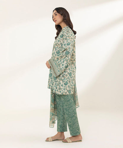 SAPPHIRE | UNSTITCHED 3 PIECE PRINTED LAWN SUIT