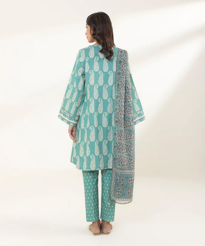 SAPPHIRE | UNSTITCHED 3 PIECE PRINTED LAWN SUIT