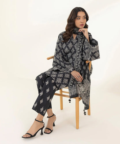 SAPPHIRE | UNSTITCHED 3 PIECE PRINTED LAWN SUIT