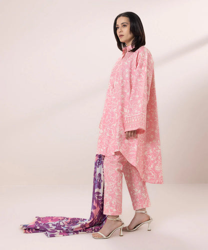 SAPPHIRE | UNSTITCHED 3 PIECE PRINTED LAWN SUIT