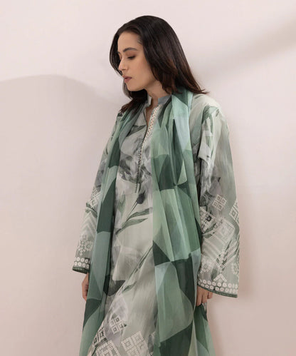 SAPPHIRE | UNSTITCHED 2 PIECE PRINTED LAWN SUIT