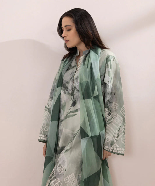 SAPPHIRE | UNSTITCHED 2 PIECE PRINTED LAWN SUIT