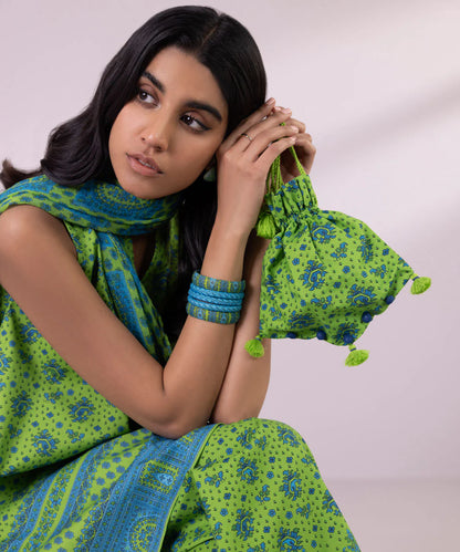 SAPPHIRE | UNSTITCHED 3 PIECE PRINTED LAWN SUIT