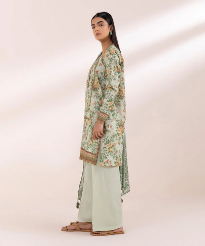 SAPPHIRE | UNSTITCHED 2 PIECE PRINTED ZARI LAWN SUIT