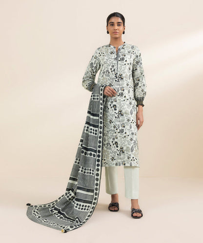 SAPPHIRE | UNSTITCHED 3 PIECE PRINTED LAWN SUIT