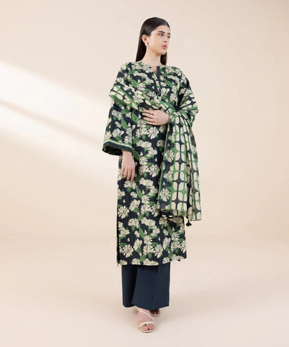SAPPHIRE | UNSTITCHED 2 PIECE PRINTED LAWN SUIT