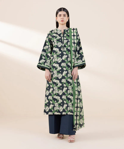 SAPPHIRE | UNSTITCHED 2 PIECE PRINTED LAWN SUIT
