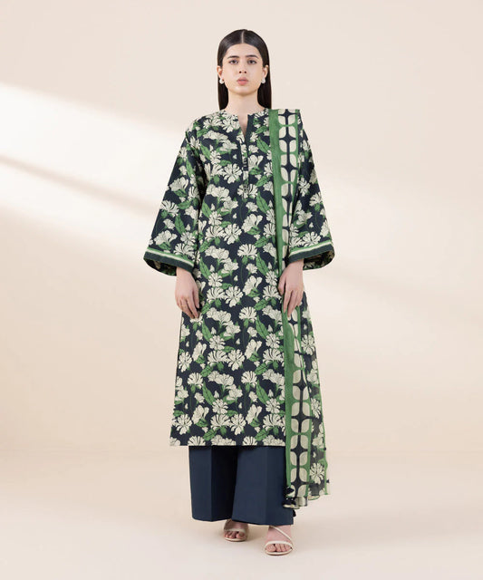 SAPPHIRE | UNSTITCHED 2 PIECE PRINTED LAWN SUIT