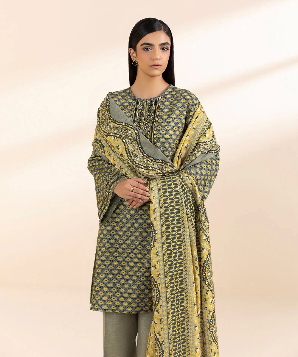 SAPPHIRE | UNSTITCHED 3 PIECE EMBROIDERED CAMBRIC SUIT