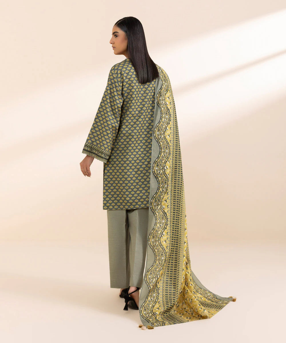 SAPPHIRE | UNSTITCHED 3 PIECE EMBROIDERED CAMBRIC SUIT