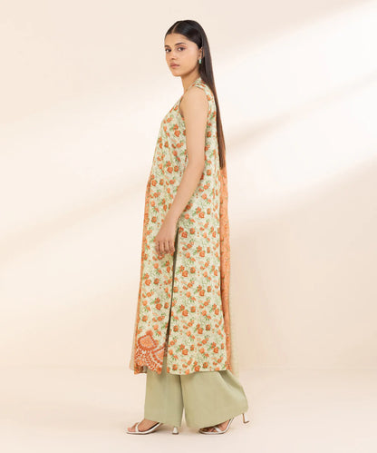 SAPPHIRE | UNSTITCHED 3 PIECE EMBROIDERED LINEN SUIT
