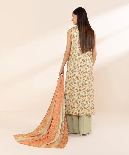 SAPPHIRE | UNSTITCHED 3 PIECE EMBROIDERED LINEN SUIT