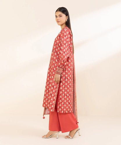SAPPHIRE | UNSTITCHED 3 PIECE PRINTED LINEN SUIT