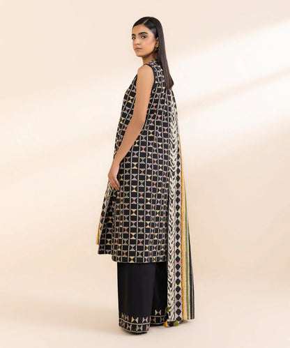 SAPPHIRE | UNSTITCHED 3 PIECE PRINTED LIGHT KHADDAR SUIT