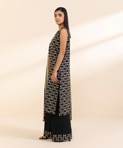 SAPPHIRE | UNSTITCHED 3 PIECE PRINTED LIGHT KHADDAR SUIT