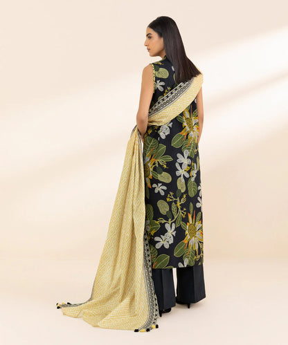 SAPPHIRE | UNSTITCHED 3 PIECE PRINTED KHADDAR SUIT